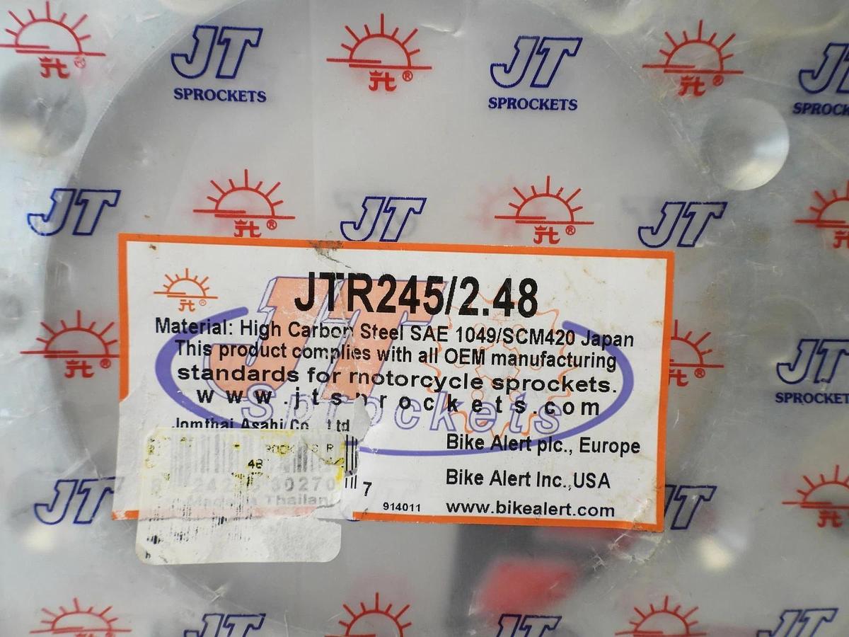 Rear Drive Chain Driven Sprocket Final JTR245/2.48 JT Steel JTR245 2.48 48T 48
