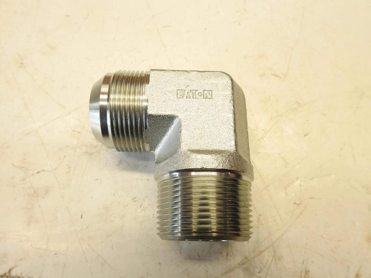 Lot of 20 EATON HYDRAULIC ELBOW, 90° ANGLE, 1-5/8 x 1-5/8 MALE