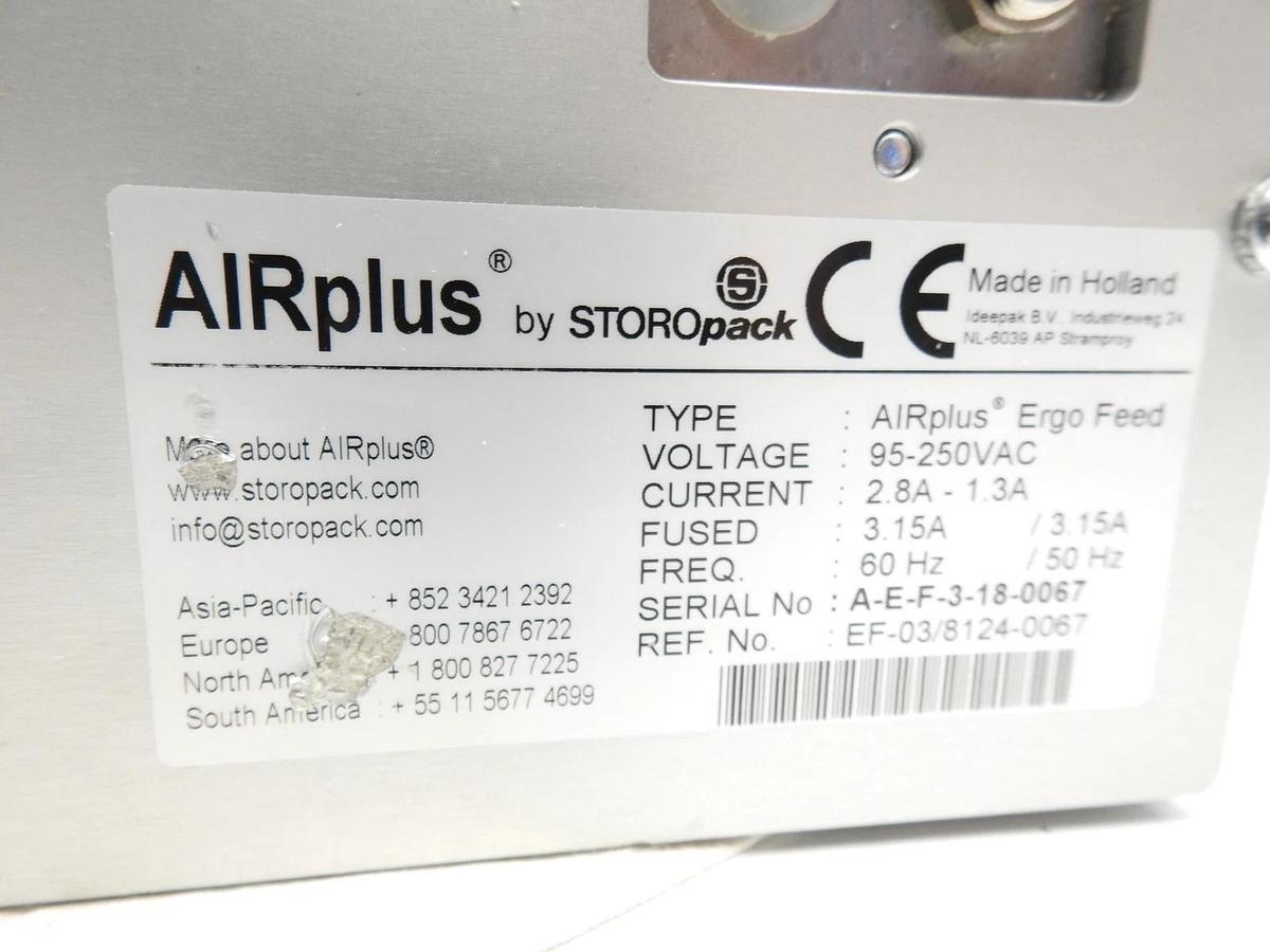 New Genuine Oem Storepak Airplus Ergo Feed 9018651 Packing Machine