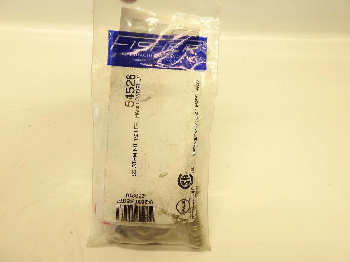 Fisher Ss Stem Kit 1/2 Left Hand Swiv 54526 Genuine OEM