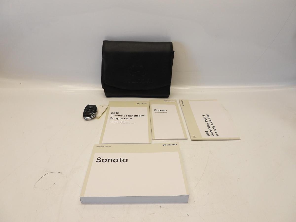 2018 Hyundai Sonata Owners Manual Book W extra key
