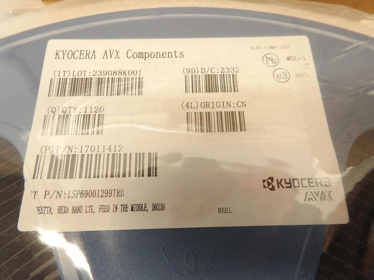 Lot Of 1120 Kyocera AVX Components lsp69001299trb 17011412