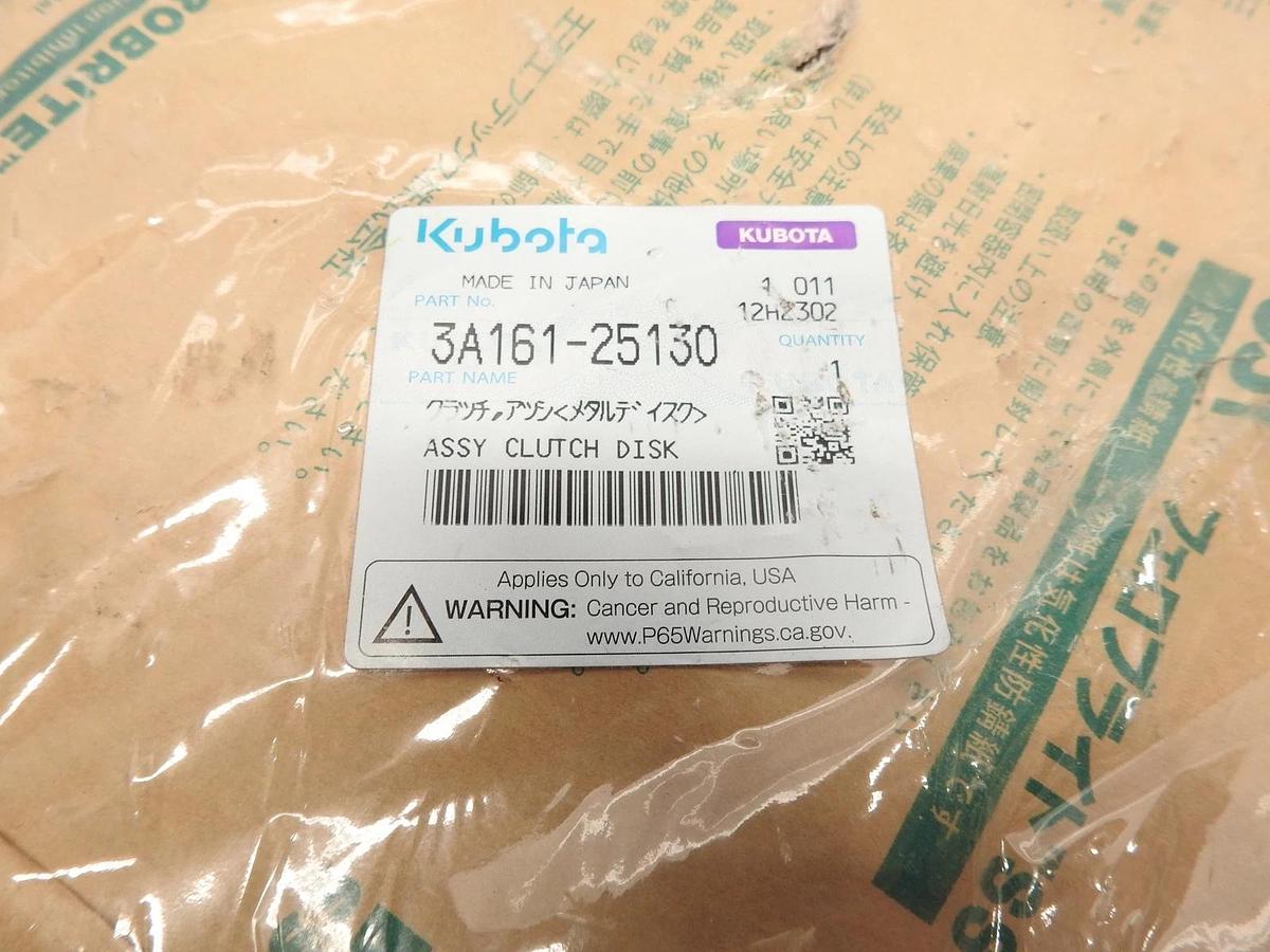 New Oem Kubota 5A161-25130 Clutch Disk