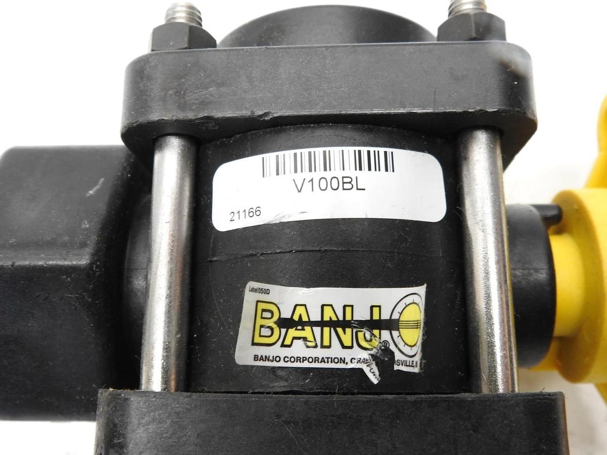 Banjo V100bl 1" Fnpt Polypropylene Ball Valve 3-Way