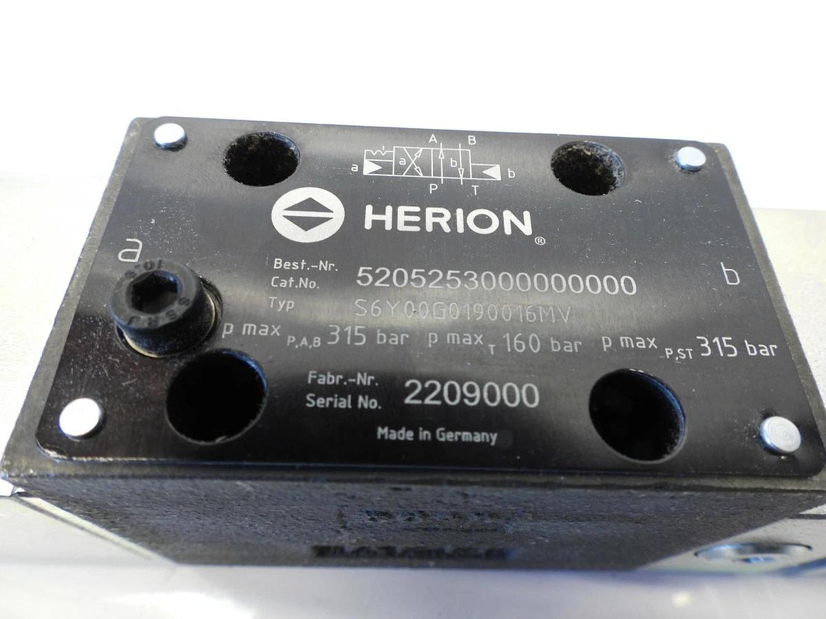 New Oem Herion Hydraulic Valve S6Y00G0190016MV