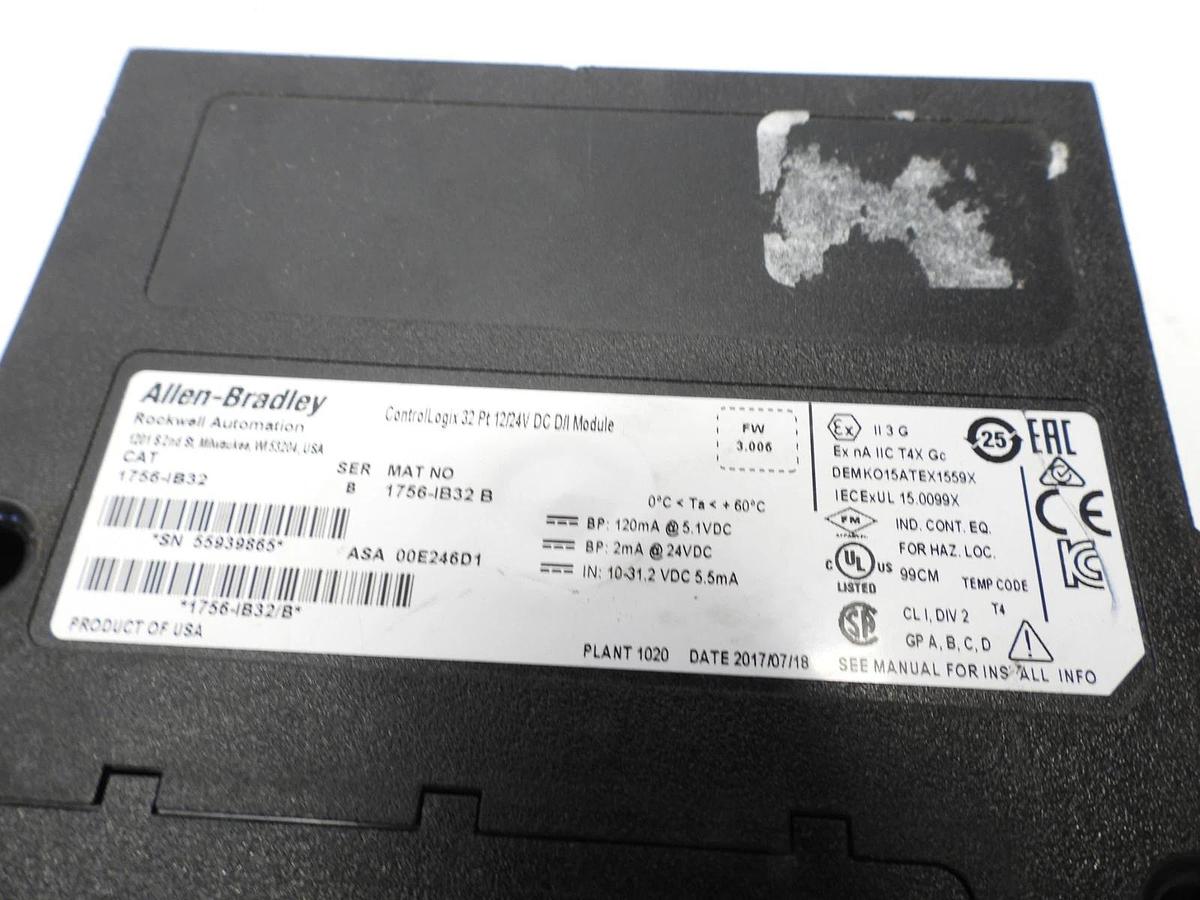 New Allen Bradley 1756-IB32 1756-1B32 B ControlLogix Input Module