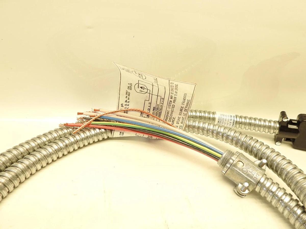 DEKKO 280005.17.1 Wire Flexible Conduit Power Entry Cable 3 PH 120/240V