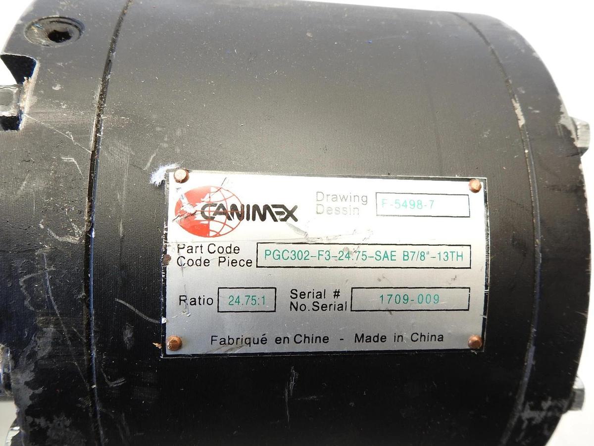 New Oem Canimex PGC302-F3-24.75-SAE B7/8"-13TH Planetary Gear Reducer Ratio 24.7