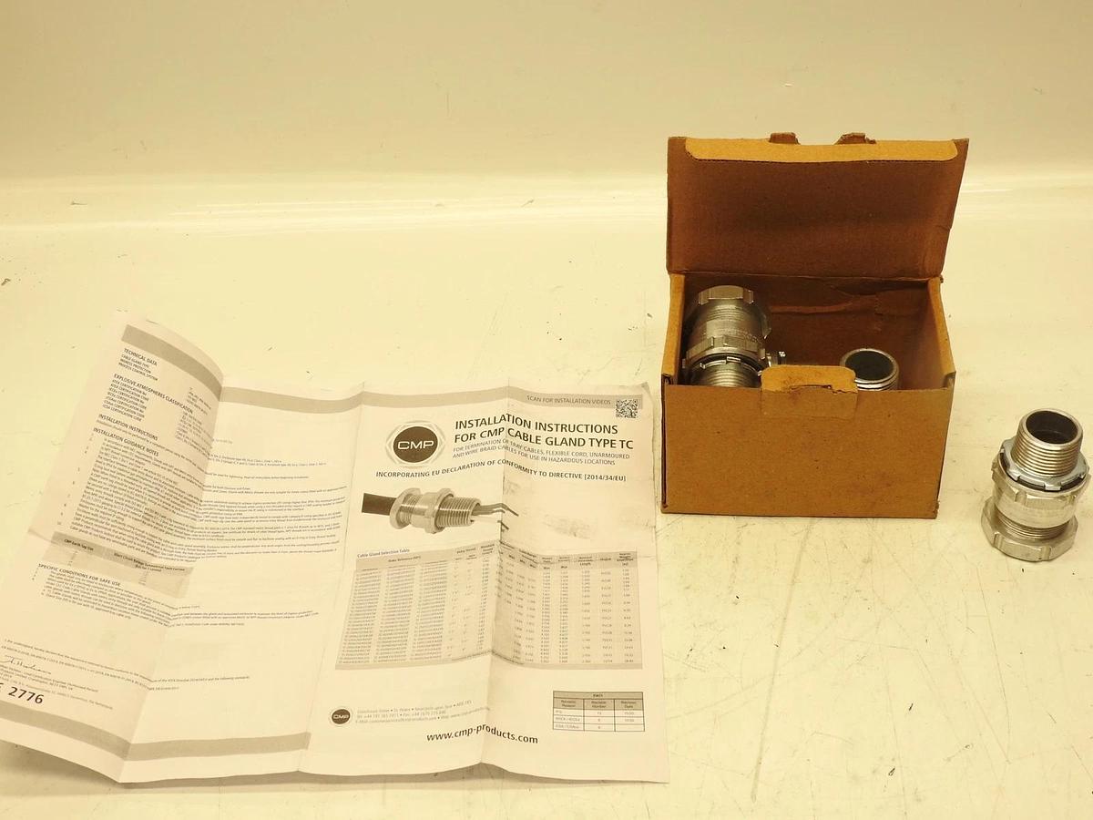 Lot Of 5 Appleton CMP-1 3/4"NPT Cable Connectors