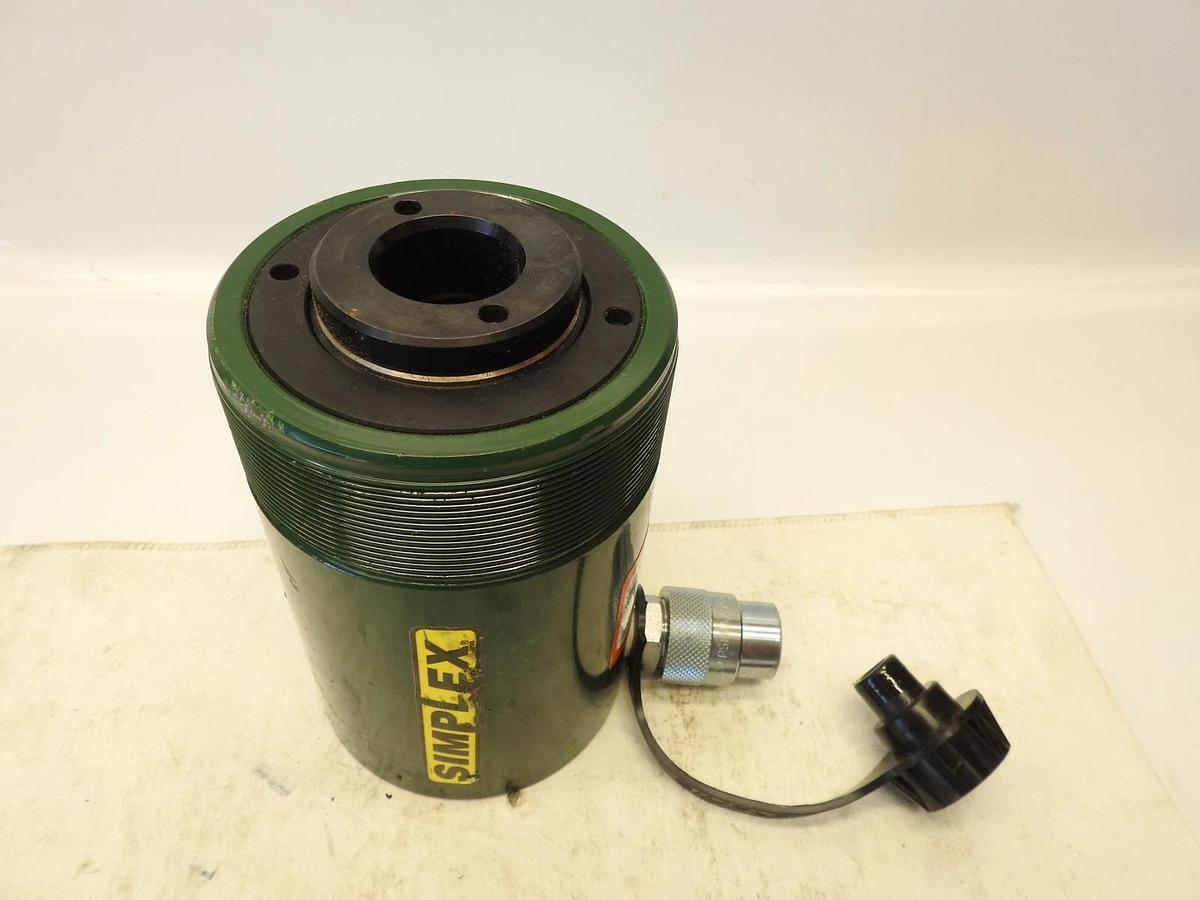 Simplex RC302A Center Hole Steel Hydraulic Cylinder, 30 Ton Capacity, 2.5 In Str