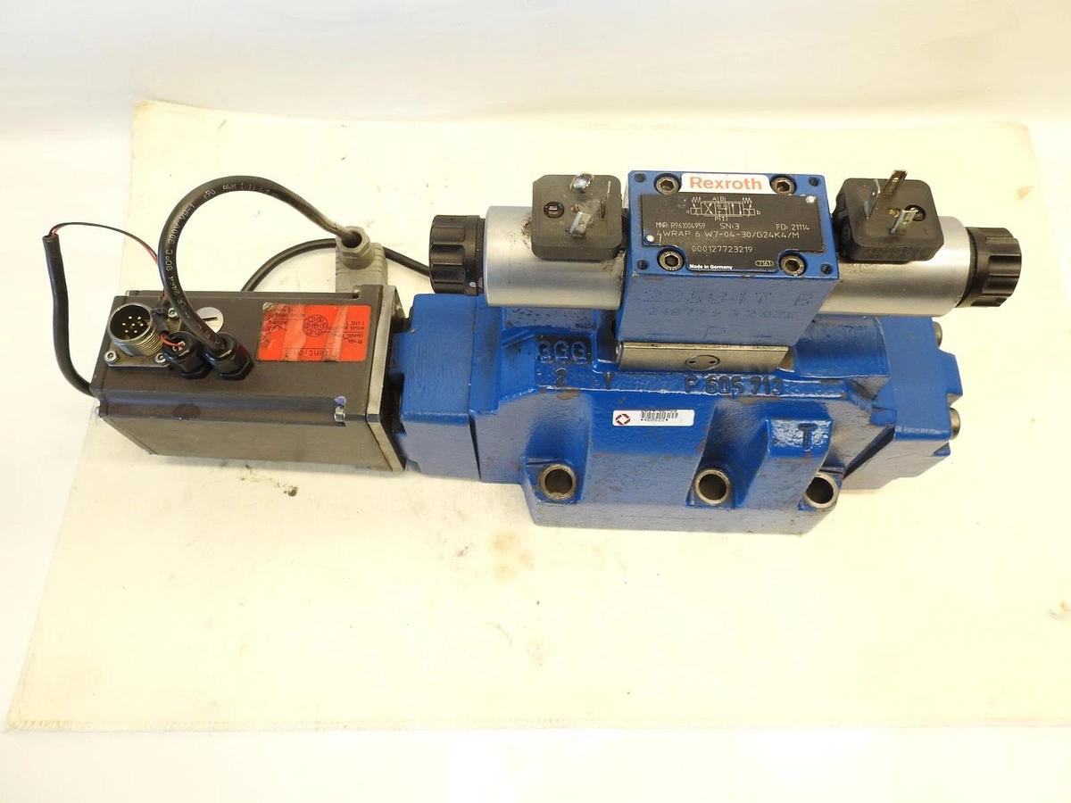 Used Used Oem Rexroth R900709322 4WRKE25R5-350L Hydraulic Valve Assembly