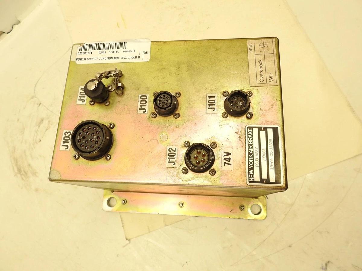 AS IS New York Air Brake PSJB ASSY 779082 02500144  Power Supply Junction Box