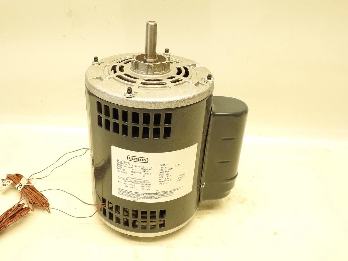 Leeson Electric Motor Z F RE240668  1/4HP 120,240V 1725 RPM 60HZ