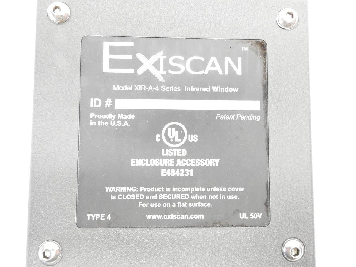 Exiscan Model XIR-A-4 Series Infrared Window Listed Enclosure Accessory E484231