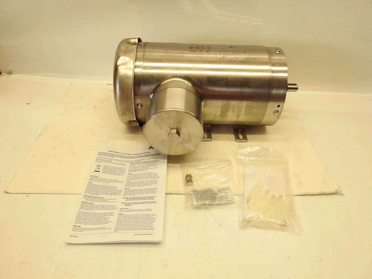 NEW GENUINE BALDOR CFSWDM3556-E 1155RPM 56C TEFC 3PH STAINLESS FOOD SAFE MOTOR