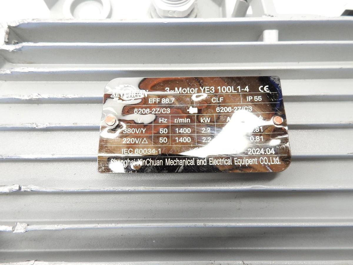 New XIN Chaun 3~ Gear Motor YE3 100L1-4 6206-2Z/C3  EFF 86.7