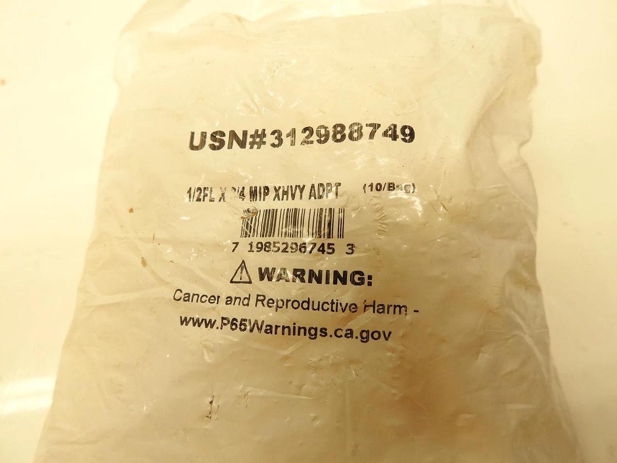 50PK Anderson Metals 1/2 in. Flare x 3/4 in. Brass MIP Extra Heavy Long Thread A