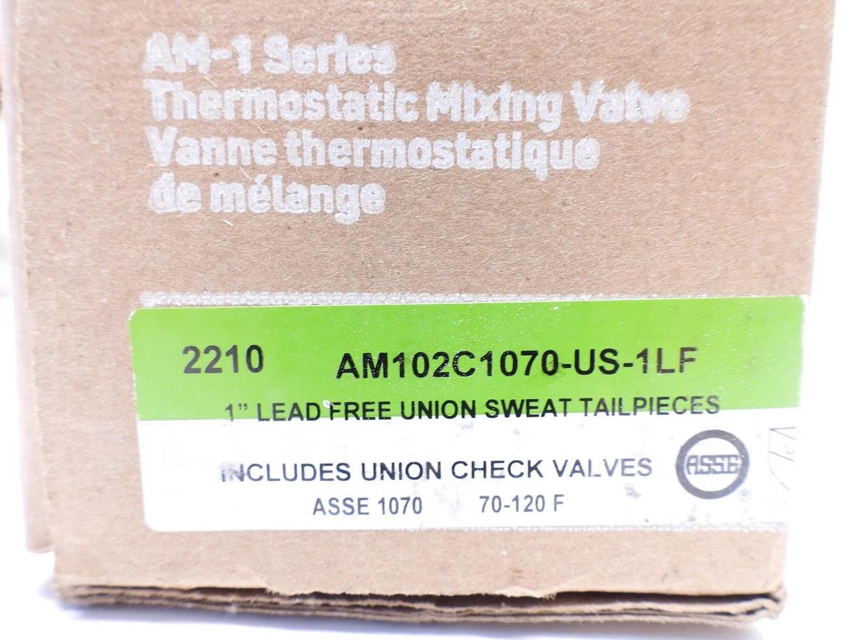 New Resideo Braukmann 1" Union Sweat Lead Free Mixing Valve (70-120F)