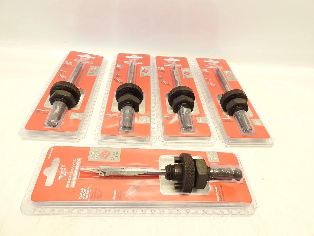 Lot Of 5 Oem Milwaukee 49-56-9306 Big Hawg carbide Teeth 7/16 Arbor, Brand New