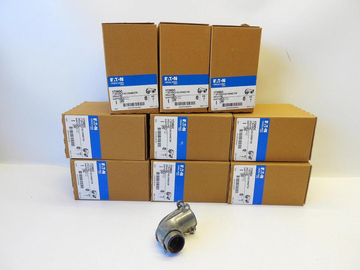 Lot Of 85 Eaton Crouse Hinds Conduit and Cable Connectors, CP Series