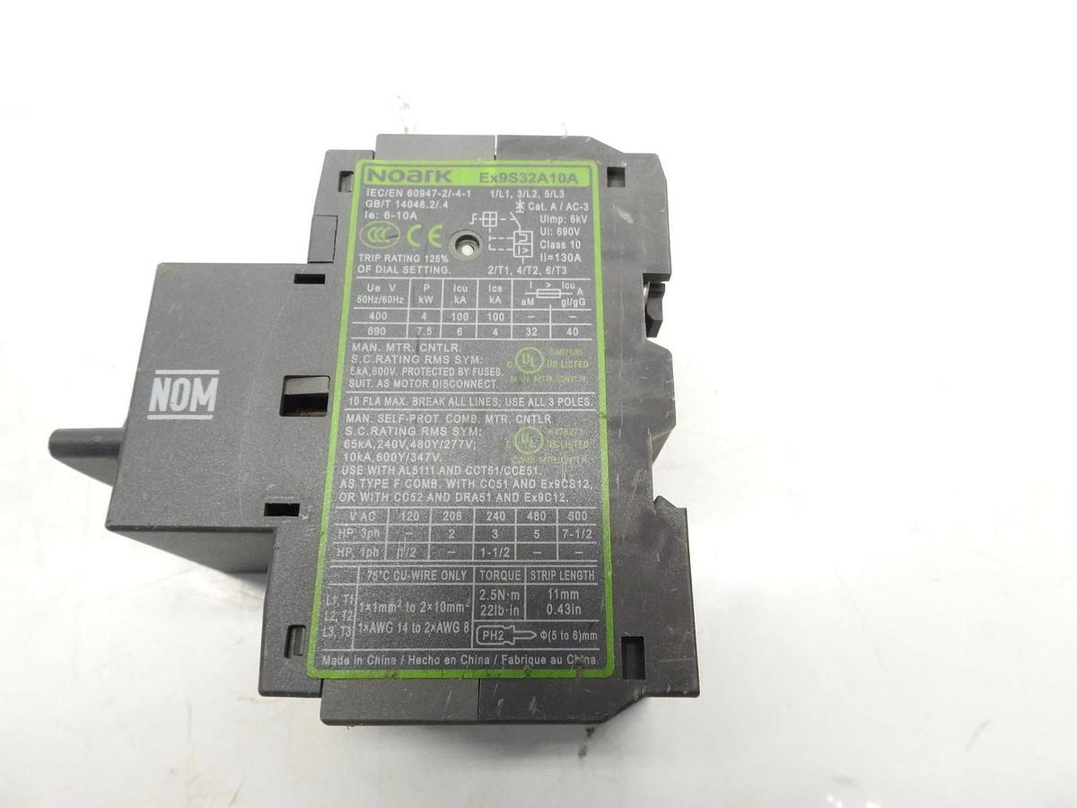 NOARK Ex9S32A14A Manual Motor Starter 9-14A Thermal Magnetic Rotary Handle NEW