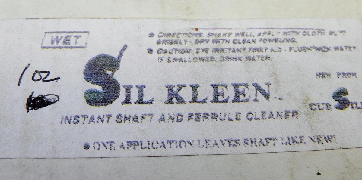 Sil Kleen Pool Cue Liquid Shaft Cleaner & Polisher Pool/Billiard Cue Accessory 1