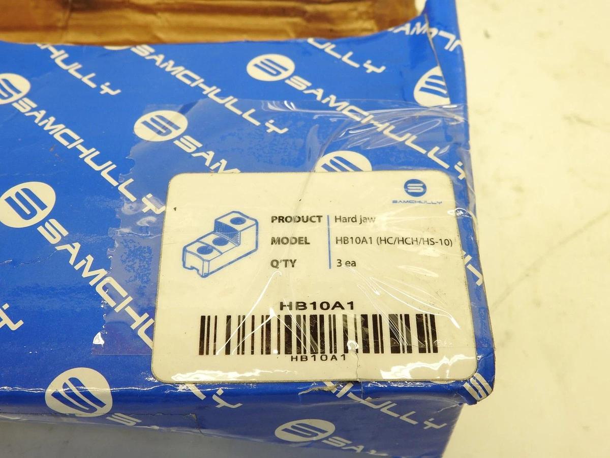 SAMCHULLY HB10A1 Hard Lathe Chuck Jaw: Top 54 mm OAH, 99.5 mm OAL, 2 Step, Steel