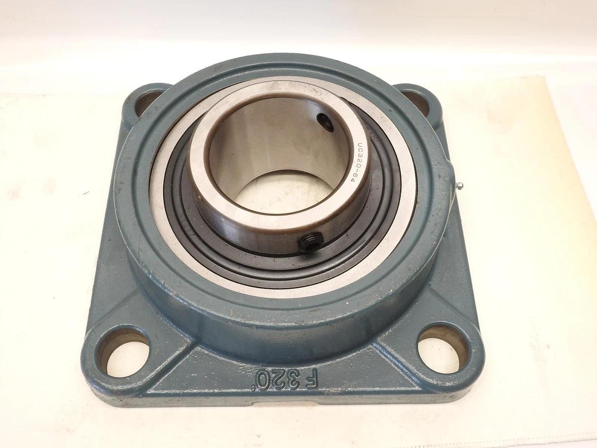 New Asahi F320 UC320-64 Square Housing Block Bearing