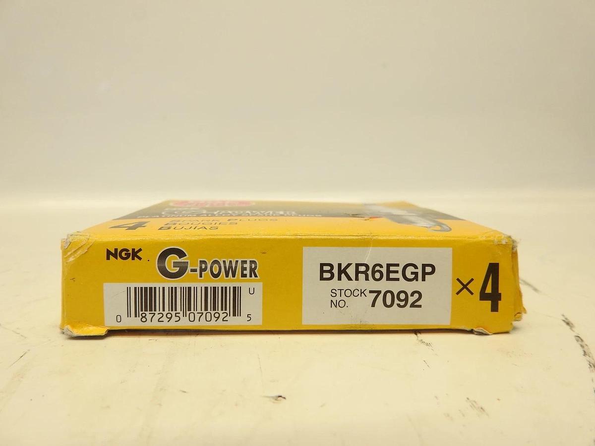 4 Plugs NGK BKR6EGP/7092 G-Power Platinum Spark Plugs