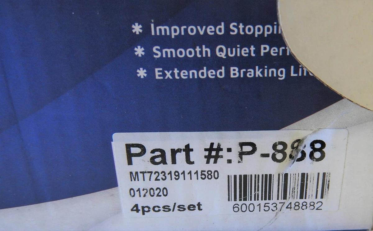 Front Disc Brake Ceramic Pads for 2008 2009 2010 2011 2012 Infiniti EX35