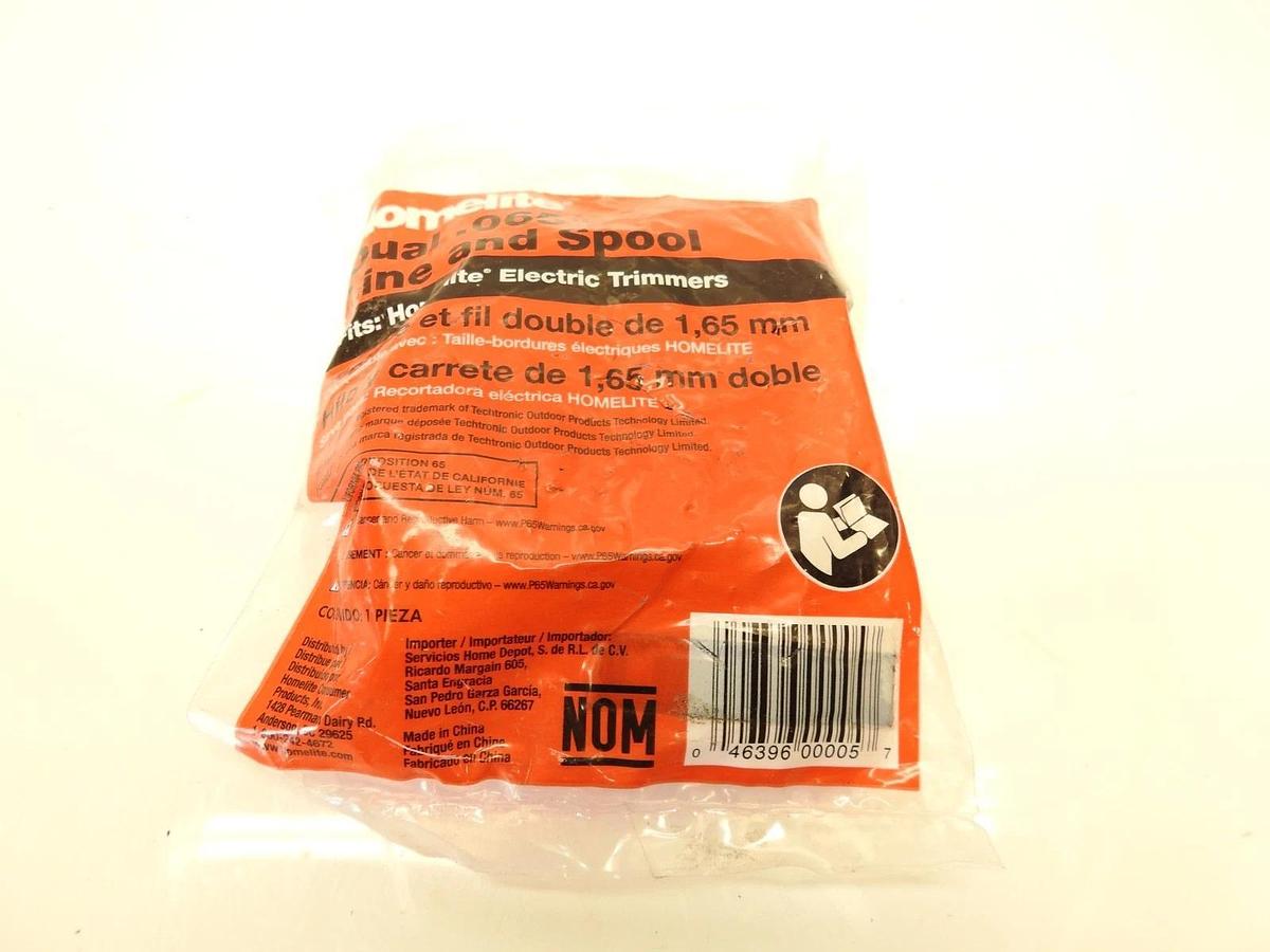 Homelite Dual .065" Line and Spool for Electric Trimmer AC41RDLB
