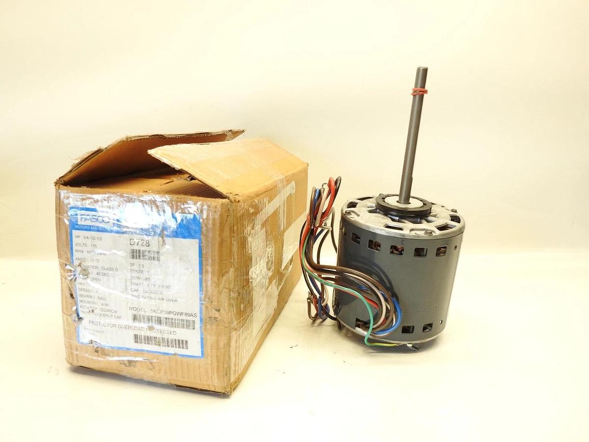 D728 Fasco 1075 RPM Direct Drive Blower Motor 3/4-1/2-1/3 HP