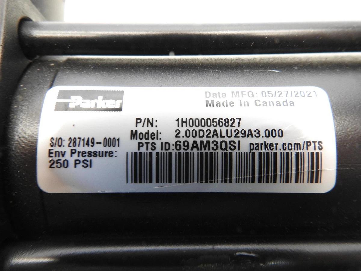 New Oem Parker 1H000056827 250 PSI Hydraulic Cylinder 2.00D2ALU229A3.000