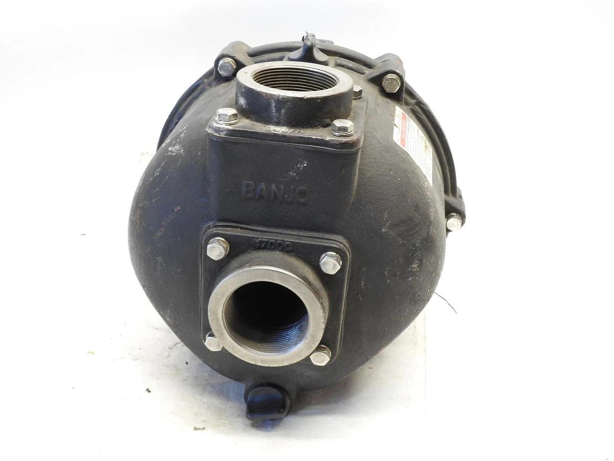 New Genuine Banjo 2" Inlet Cast Iron Self-Priming Pedestal Centrifugal Pump