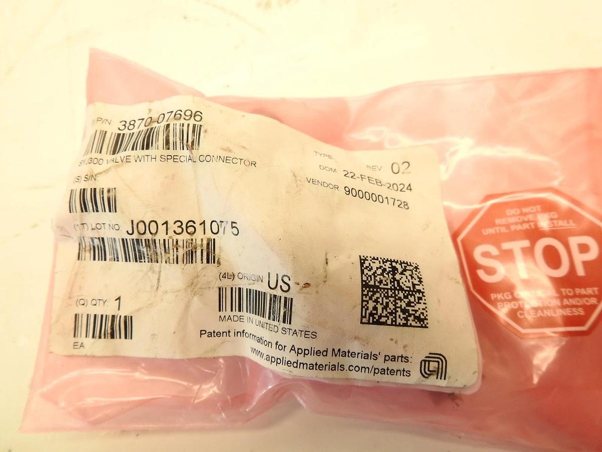 New Genuine AMAT APPLIED MATERIALS 3870-07696 Valve