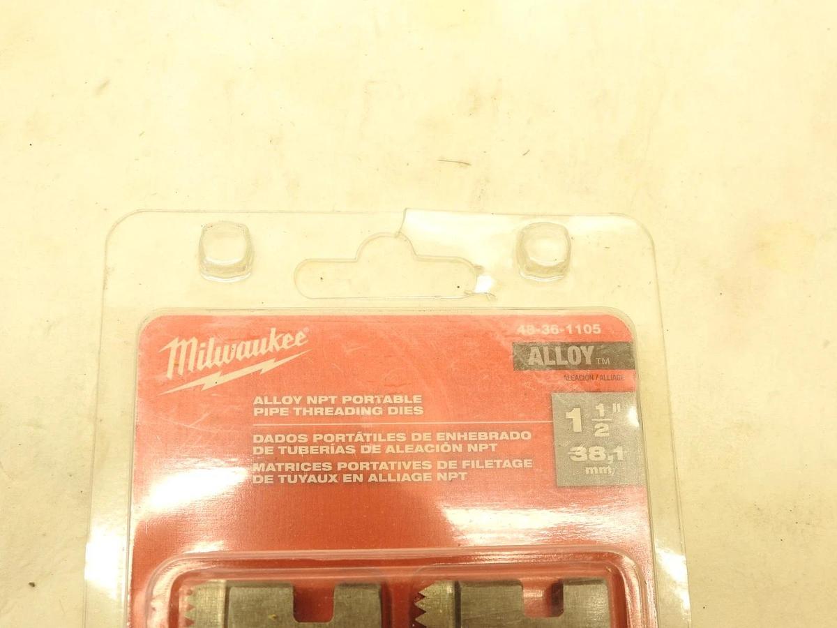 New Oem Milwaukee Tool 48-36-1105 Pipe Threading Die Head, Pipe, Pk4