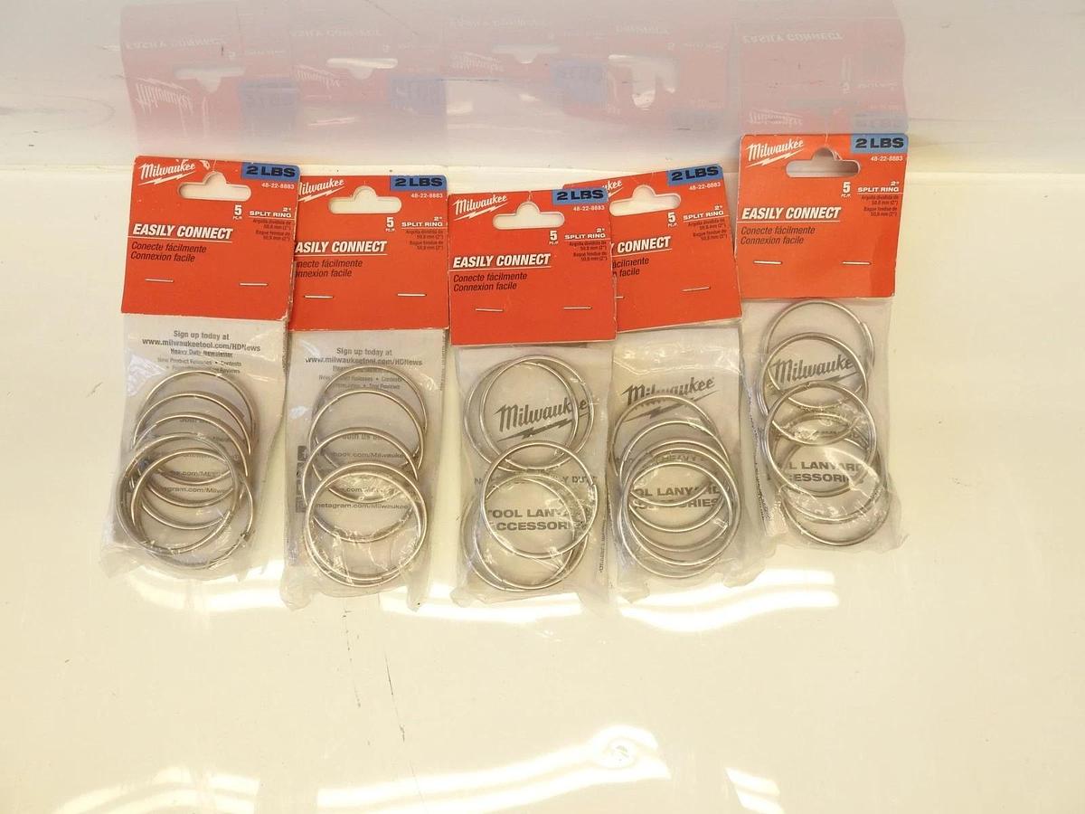 Lot Of 5 Milwaukee 48-22-8883 2 lb 2 in. Split Ring