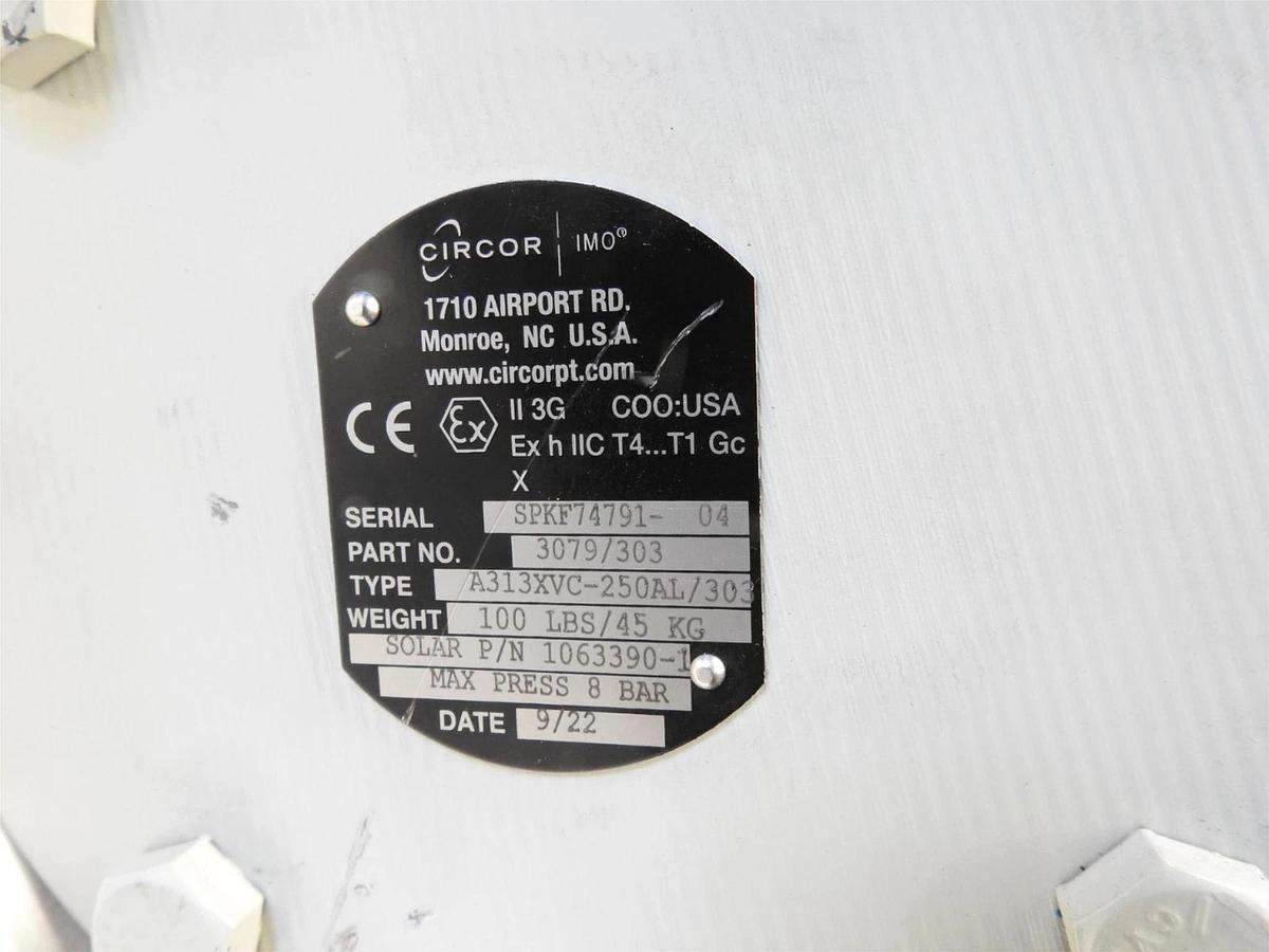 New Solar Turbines 1063390-1 LUBE OIL PUMP 120-GPM Circor 3079/303  A313XVC-250A
