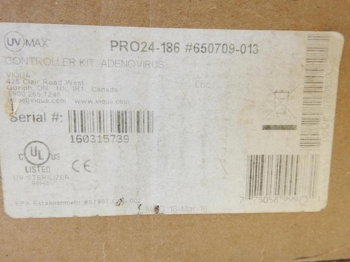 New Genuine VIQUA 650709-013 UV Controller For PRO24-186