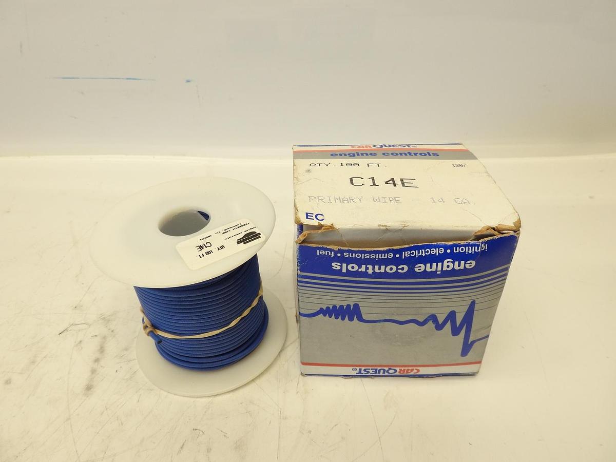 Carquest C14E, 14ga. Blue Primary Wire, 100'