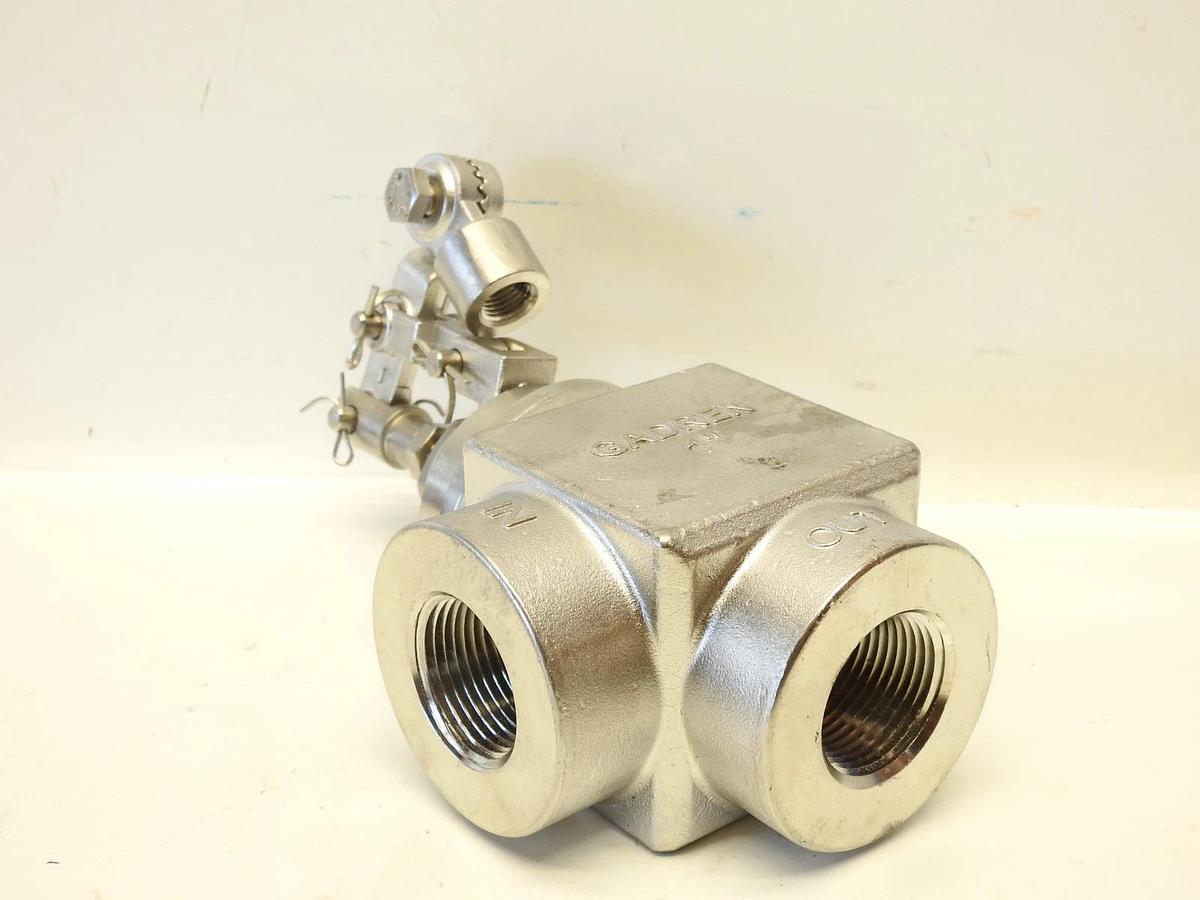 Gadren 1" In Out Stainless Steel Angle Float Valve Heavy Duty