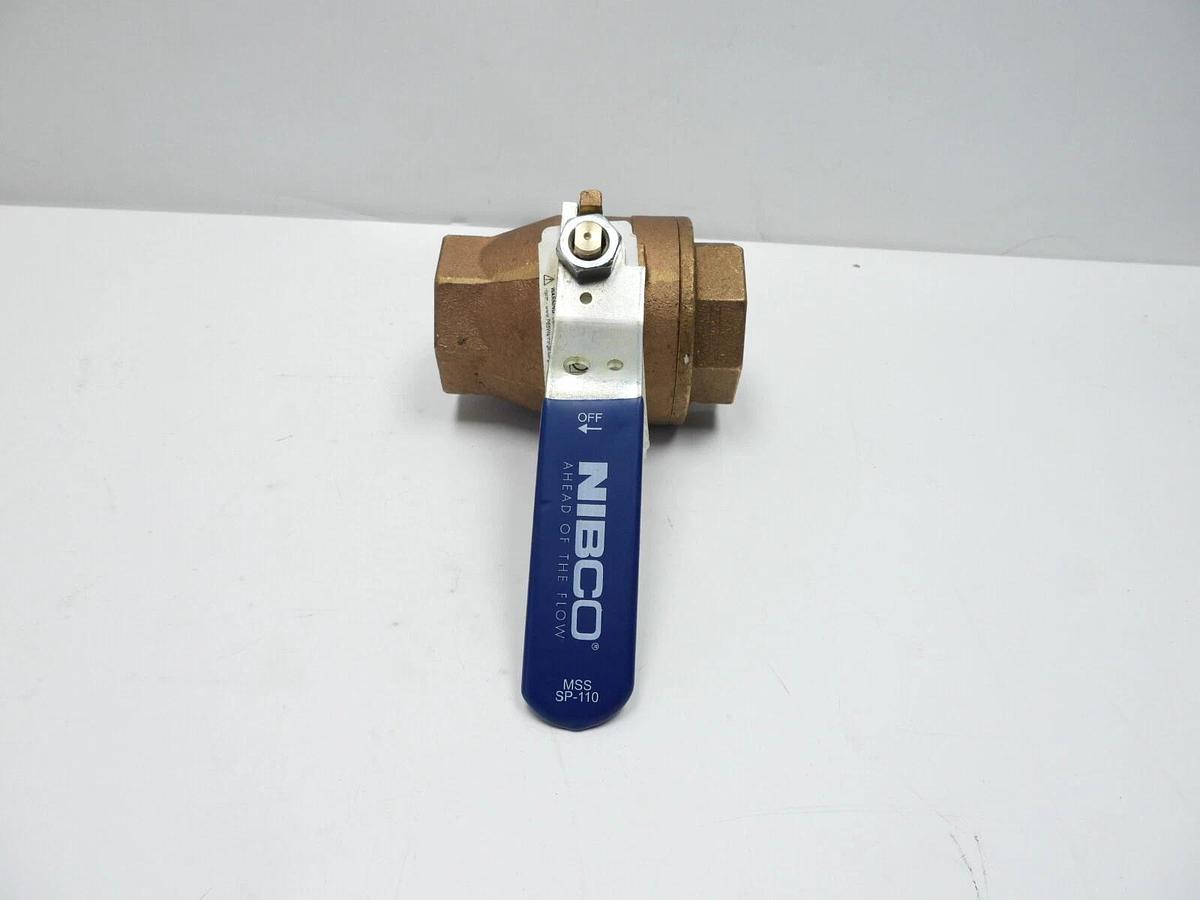 Nibco T-585-70 Full Port 1-1/2" Threaded Brass Ball Valve SP-110 NL9510C