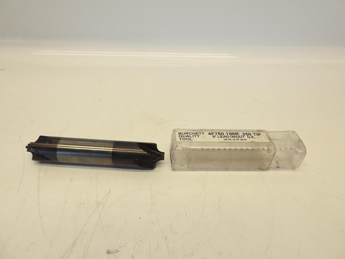Burchett Quality Tool 4F750.188R.250 TIP 5 Degree Lead In/Out