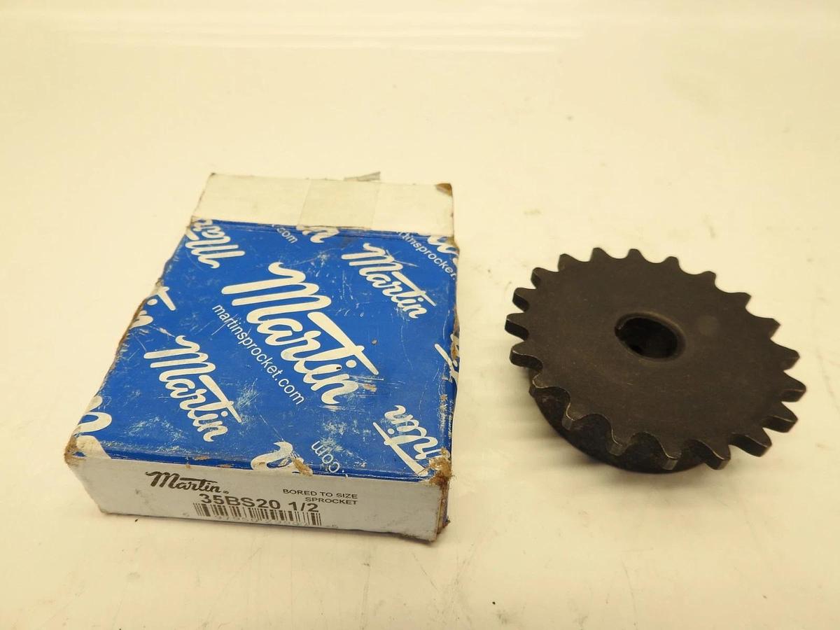 Martin 35BS20 1/2 Sprocket, 1/2" Bore, 20 Teeth, 2.5930" Outer Diameter - NEW