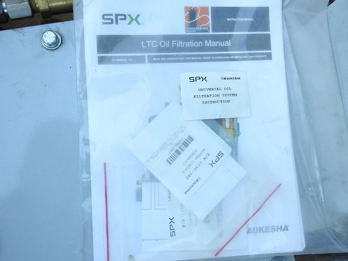 New Waukesha SPX Universal LTC Oil Filtration System 1030-392