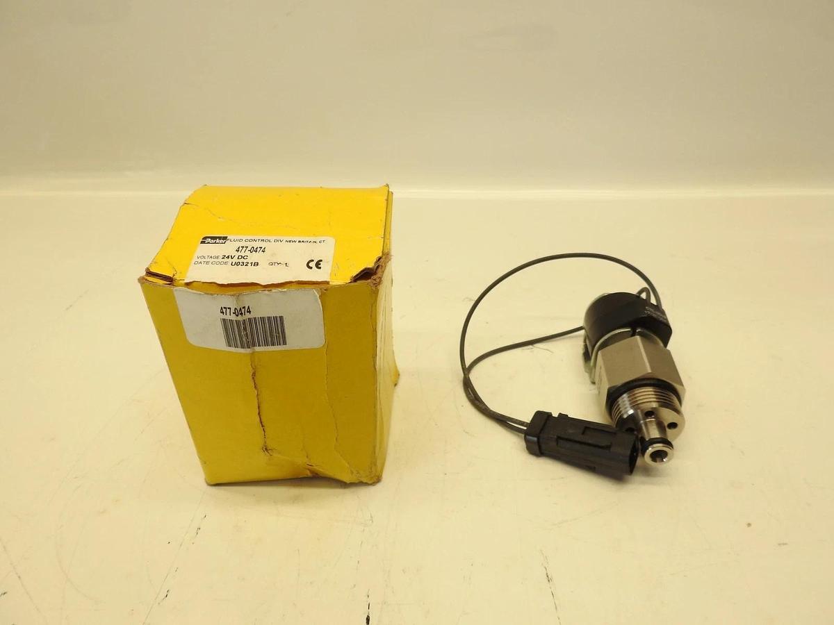 Genuine Parker 477-0474 7121Z040X3 Solenoid Valve