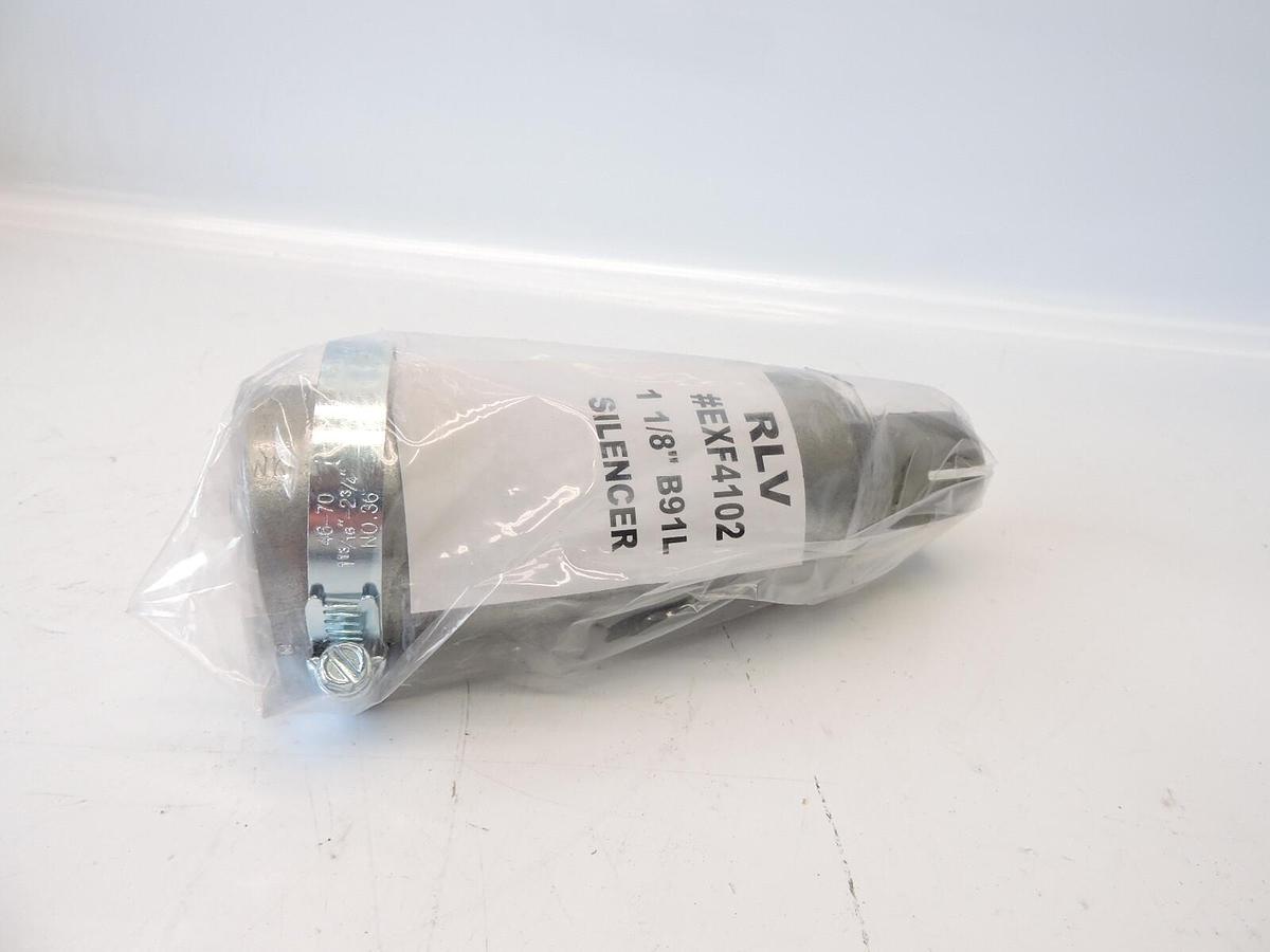 "EXF4102: B91 1 1/8"" Exhaust Silencer | 18-22 in Inlet | 18 in Outlet | 18 - 22 in | 18 in"