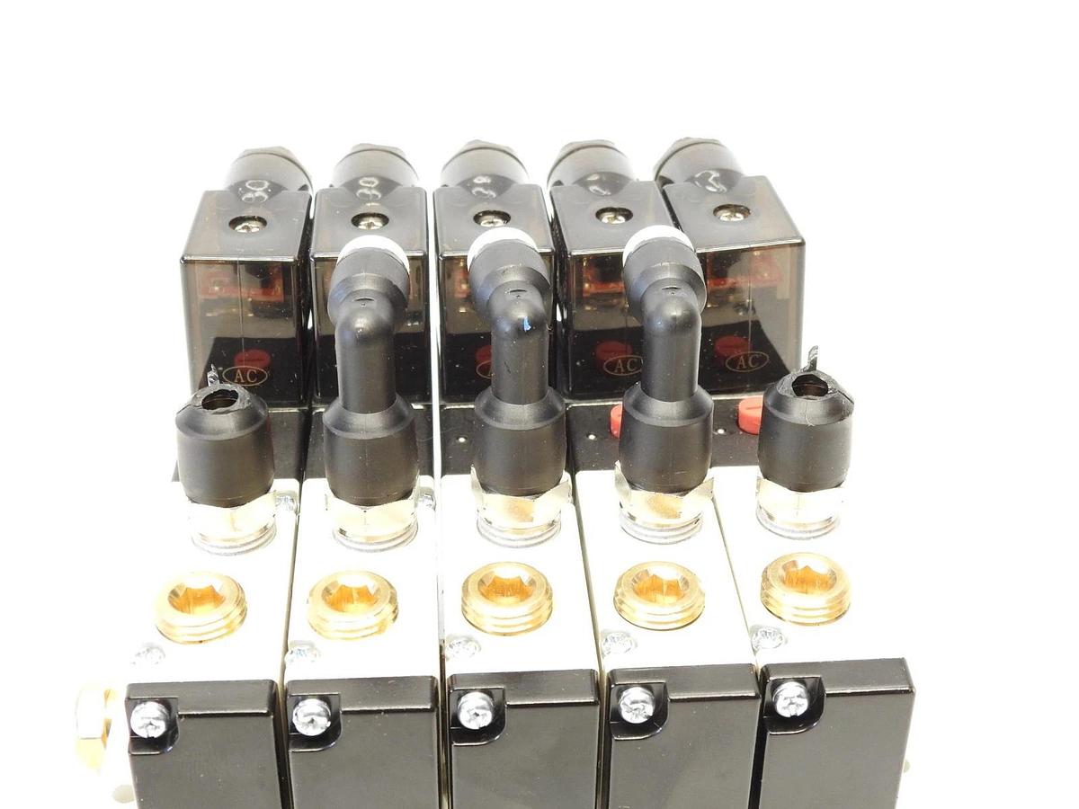 5 Port Pneumatic Solenoid Bank-24V M4V210-08-24VAC