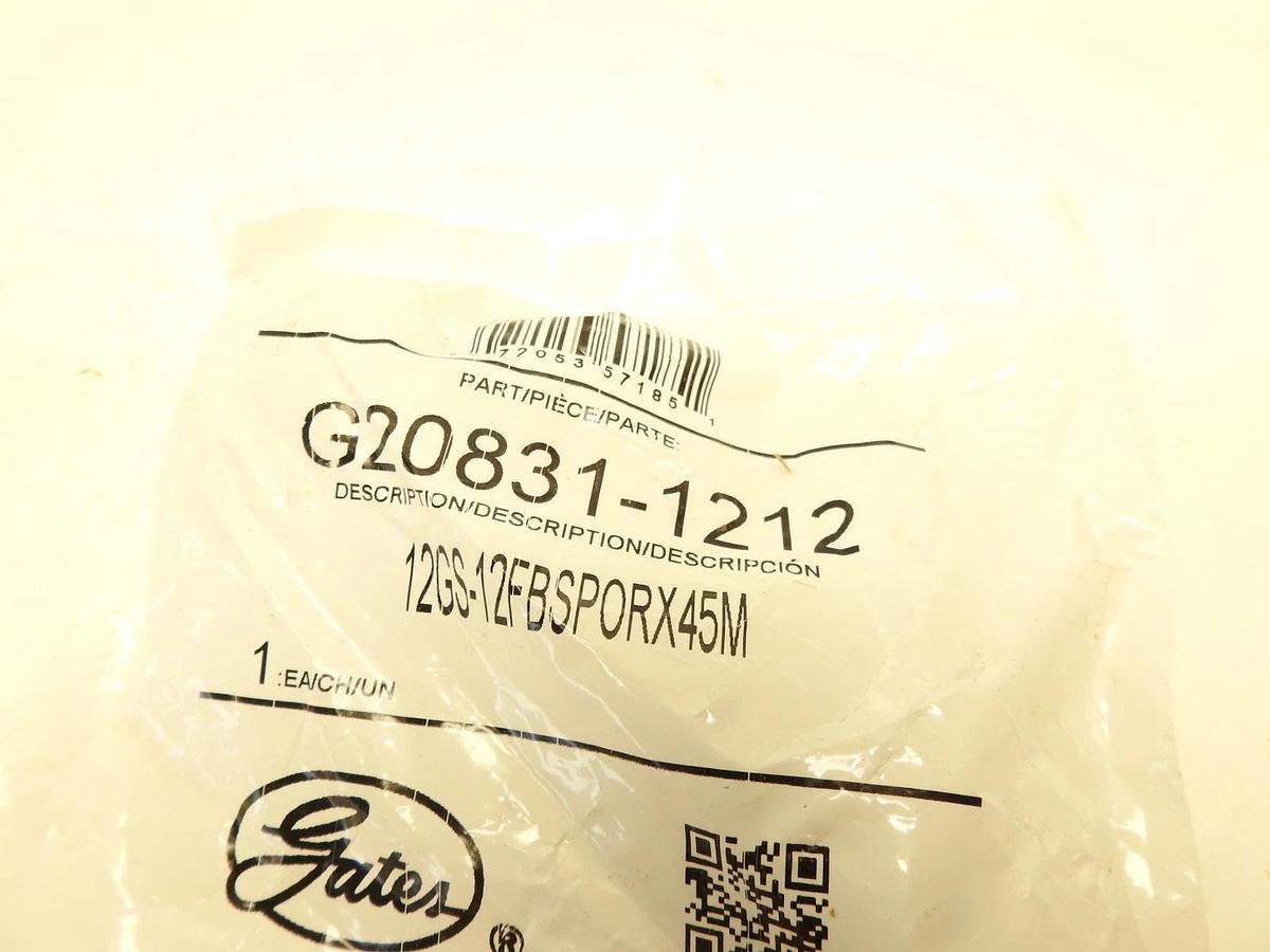 Genuine Gates 12GS-12FBSPORX90 - G20832-1212 Hydraulic Hose Fitting