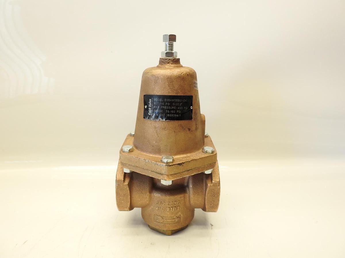 Emerson Cash Valve Pressure Regulator E55HWSBB01-D4  75-150 PSI 2"